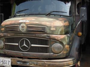 Derelict Mercedes truck on the walk the Thailand Tobacco Company