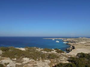 Cliff diving and swimming spots around Cape Greco