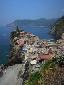 Hiking out of Vernazza