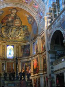 Lighting up the frescos in Pisa