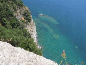 Looking down into the transparent Mediterranean