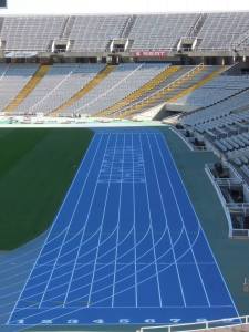 Barcelona Olympic Stadium running track