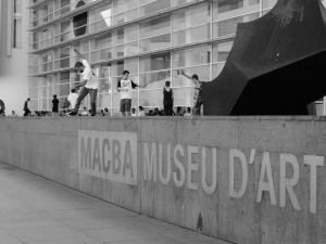 Barcelona Skater spot outside MACBA