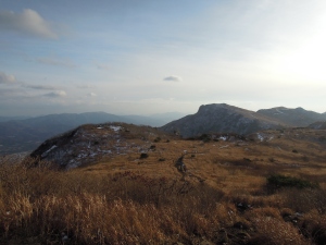 Looking back across to Yeongchuksan and the ridge