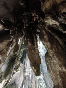 Huge stalagmites