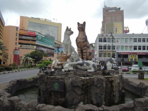 Kuching has something to do with cats in its name.