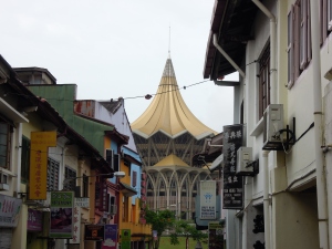 A peak through Kuchings streets near the guest house.