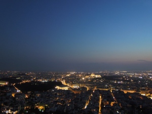 9. Athens at night